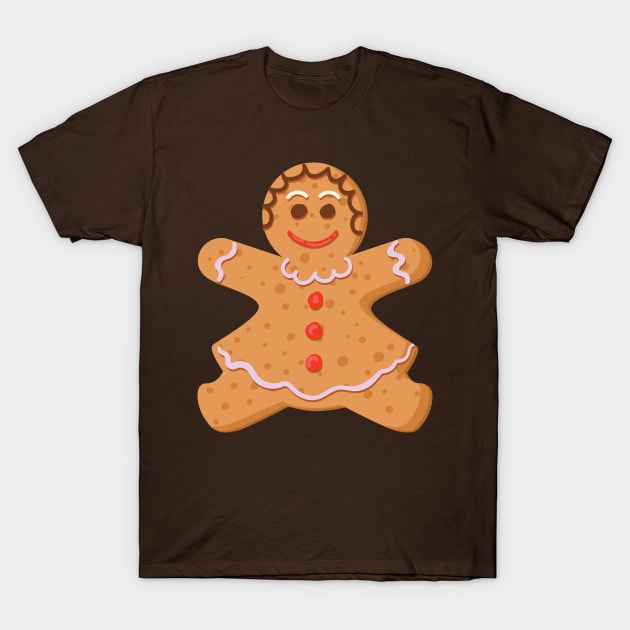 Gingerbread Girl T-Shirt by SWON Design